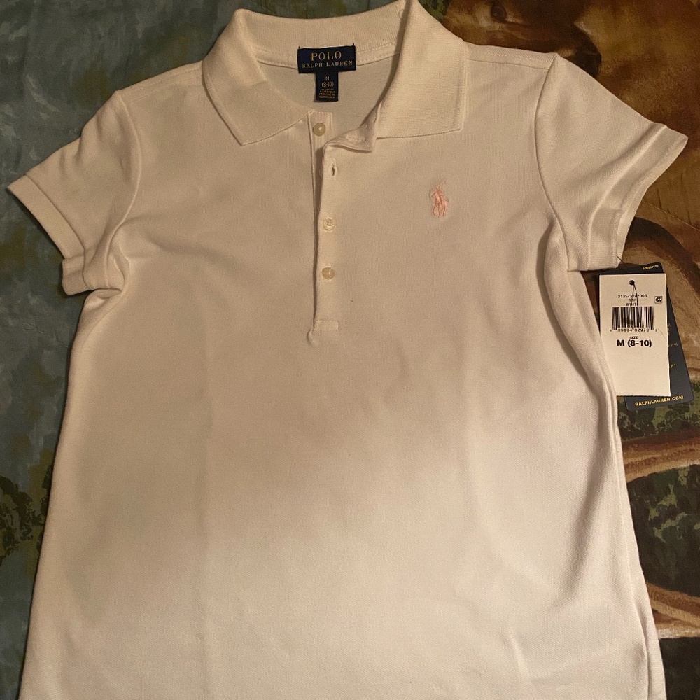 NWT Polo Ralph Lauren girls size 8-10 polo